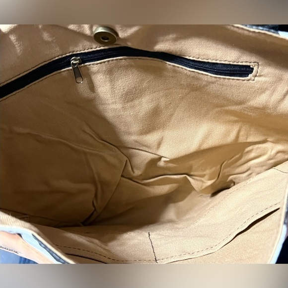 Black & Brown Chevron Tote Bag - Picture 5 of 12